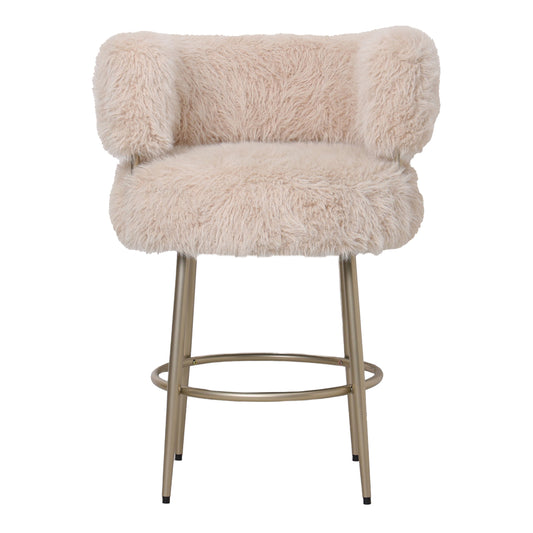 Crème pour les cheveux, tabouret de bar, base en métal champagne