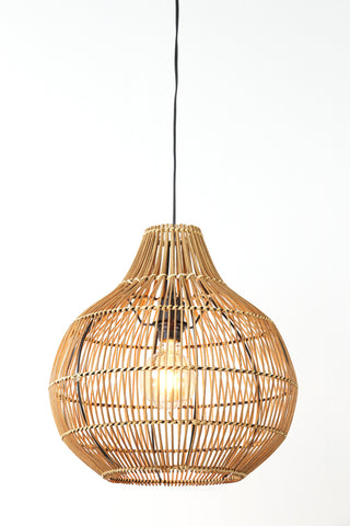 Ceiling lamp Pacino - Dark Brown Rattan - Ø40x41.5cm