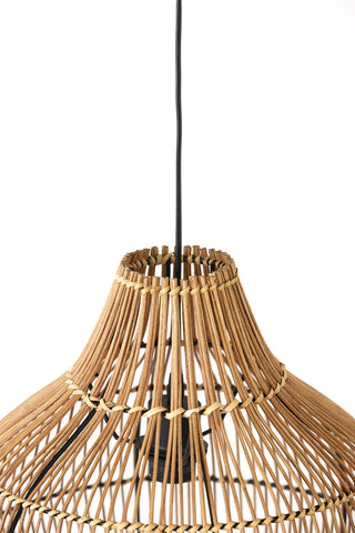 Ceiling lamp Pacino - Dark Brown Rattan - Ø40x41.5cm
