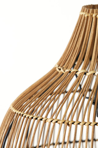 Ceiling lamp Pacino - Dark Brown Rattan - Ø40x41.5cm