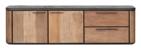 Colgar soporte de TV Soho pequeño, 2 puertas, 2 cajones
