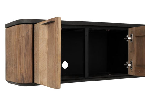 Colgar soporte de TV Soho pequeño, 2 puertas, 2 cajones