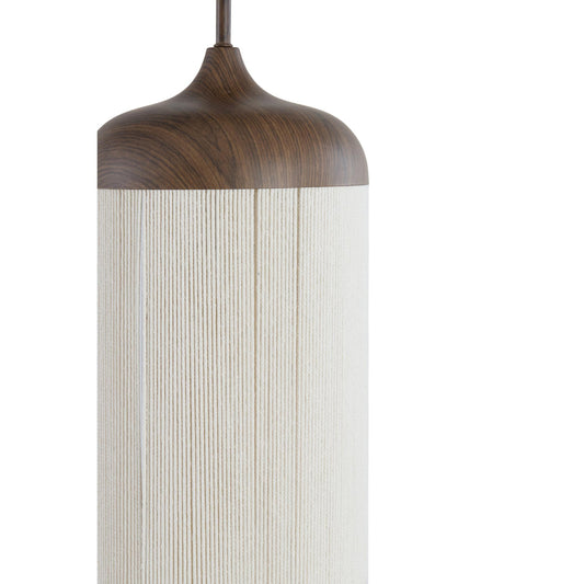 Ceiling lamp Dania - Brown/Cream - Ø27.5x52cm