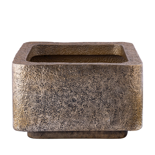 Indira Gold alu sheet pot low square SV2