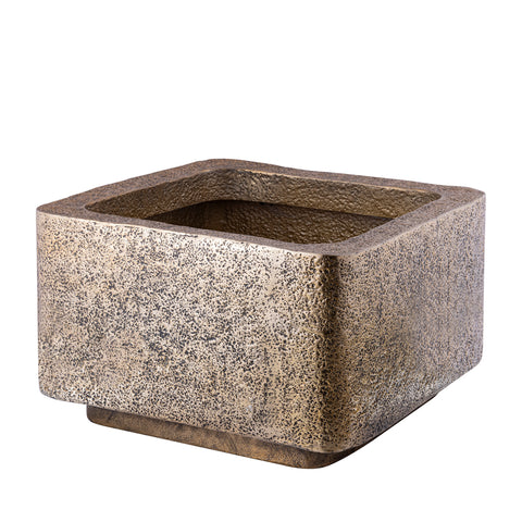 Indira Gold alu sheet pot low square SV2