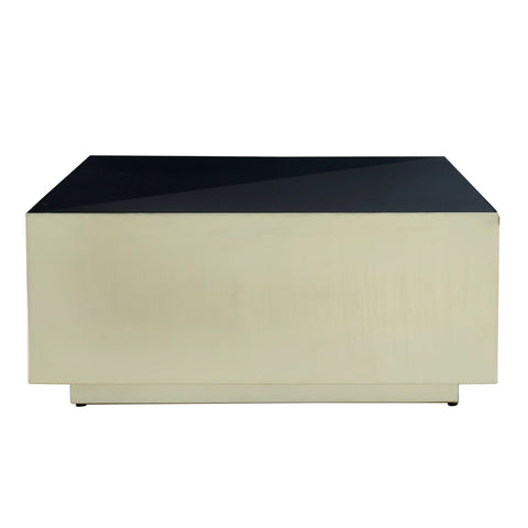 Irvy Gold iron coffee table square black enamel sv2
