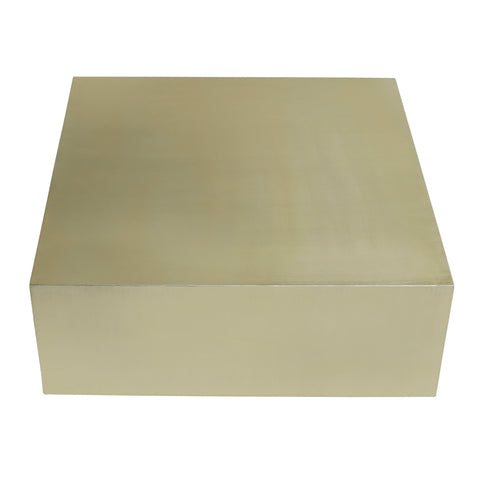 Irvy Gold iron coffee table square matte sv2