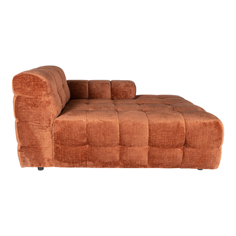 Jidde sofa berge 3032 rust fabric chaise longue ri