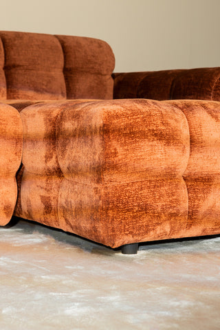 Jidde sofa berge 3032 rust fabric hocker