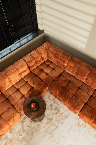 Jidde sofa berge 3032 rust fabric hocker