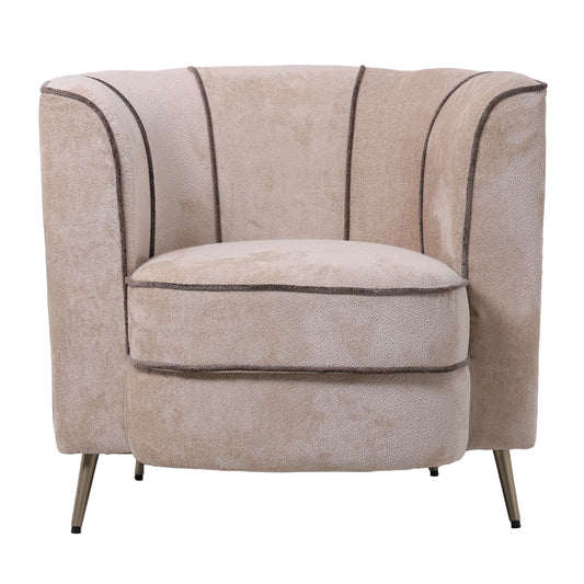 John Beige armchair Aphrodite 3 stripe