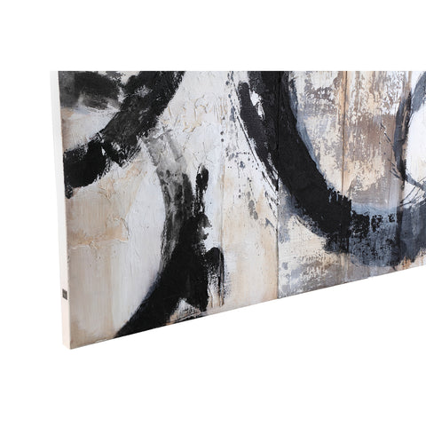 Jor Lien toile cercle peint panneau mural rectangulaire