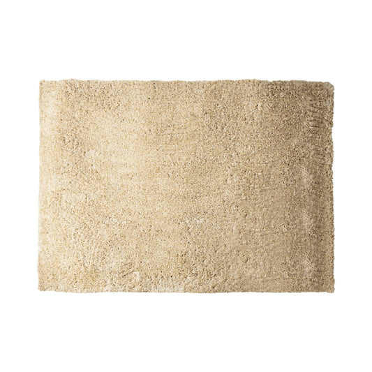 Jups Beige fabric handwoven carpet L