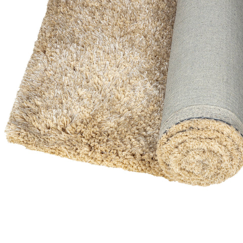 Jups Beige fabric handwoven carpet S