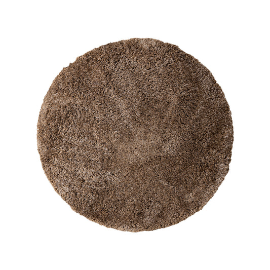 Jups Brown fabric handwoven carpet round S traduit en Only.