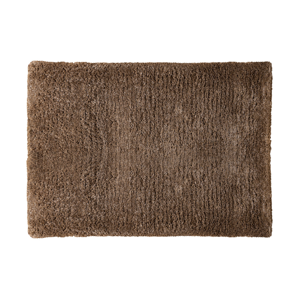 Jups Brown fabric handwoven carpet S