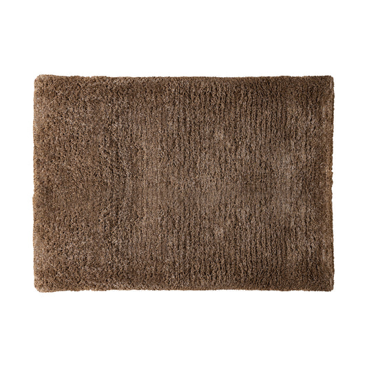 Jups Brown fabric handwoven carpet S
