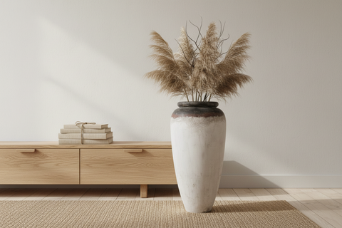 Kajetan Pot in Japandi interieur met takken