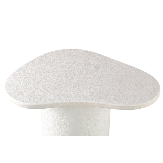 Krysta White mdf coffee table organic shape L