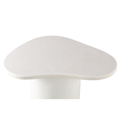 Krysta White mdf coffee table organic shape L
