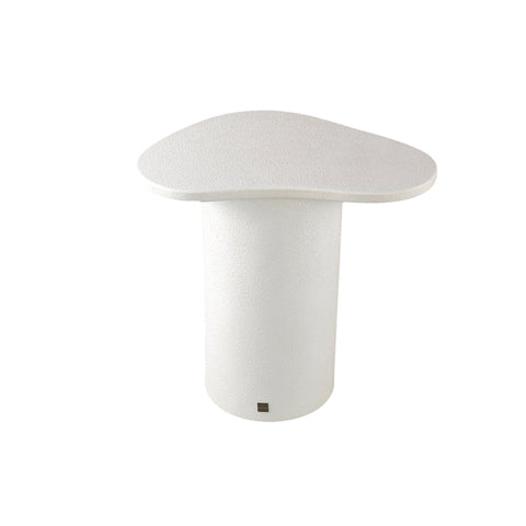 Krysta White mdf coffee table organic shape L