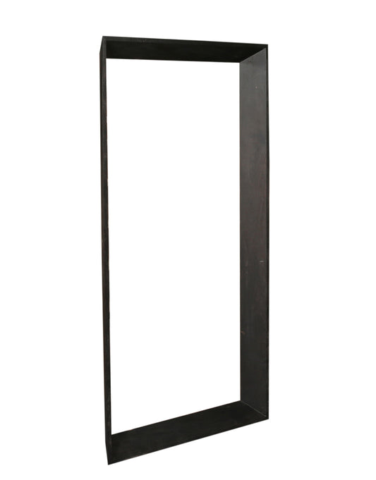 Kyro Miroir rectangulaire en bois d'acacia noir grand