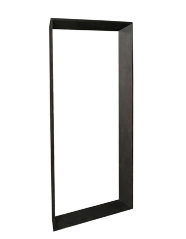 Kyro Miroir rectangulaire en bois d'acacia noir grand