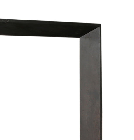 Kyro Miroir rectangulaire en bois d'acacia noir grand