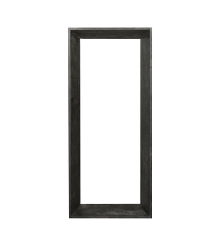 Kyro Miroir rectangulaire en bois d'acacia noir petit