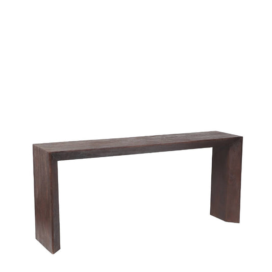Kyro Brown mango wood rectangle sidetable