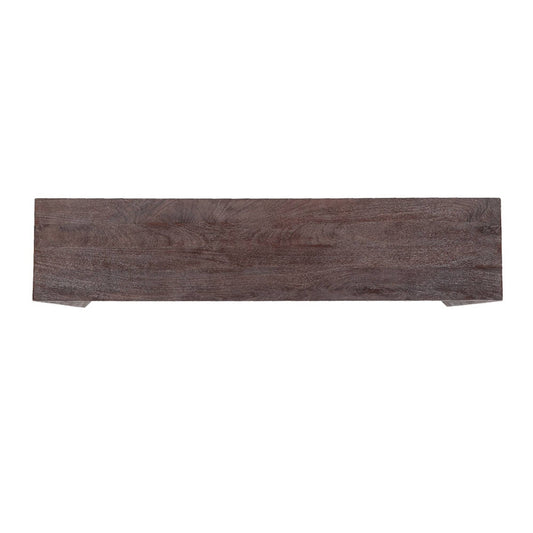 Kyro Brown mango wood rectangle sidetable