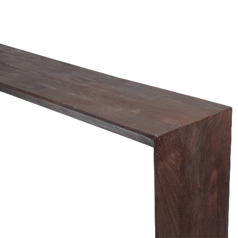 Kyro Brown mango wood rectangle sidetable