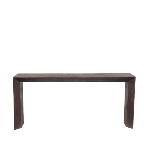 Kyro Brown mango wood rectangle sidetable