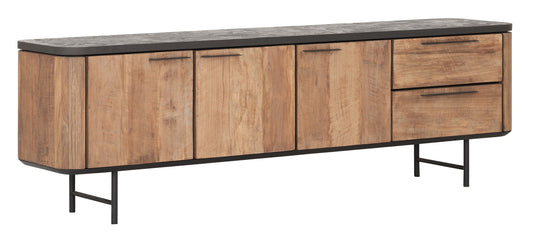 Mueble de televisión Soho mediano, 3 puertas, 2 cajones