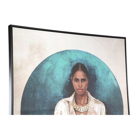 Lilyann Natural polyester painting rectangle woman