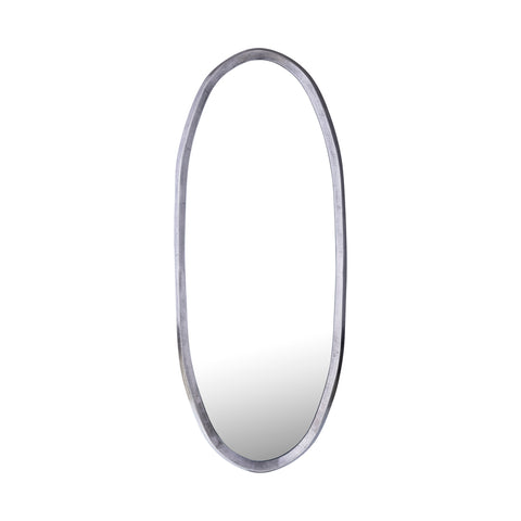 Limera Nickel alu oval mirror irregular border M
