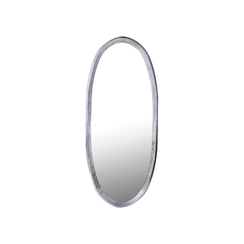 Limera Nickel alu oval mirror irregular border S translates to "Only"