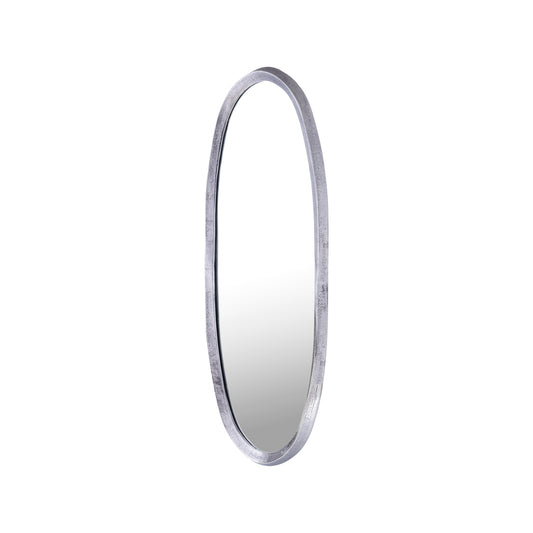 Limera Nickel alu oval mirror irregular border S translates to "Only"