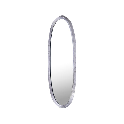 Limera Nickel alu oval mirror irregular border S translates to "Only"