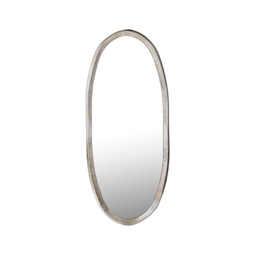 Limera Brass alu oval mirror irregular border S translates to "Only"