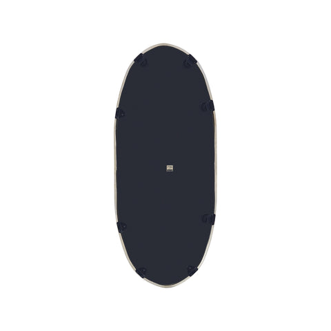Limera Brass alu oval mirror irregular border S translates to "Only"