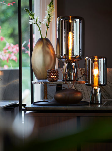 Table lamp Lotta - Grey - Ø21cm