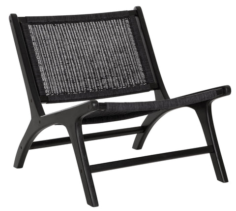 Silla de salón Lazy Loom negra