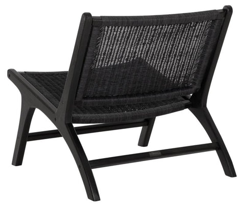 Silla de salón Lazy Loom negra