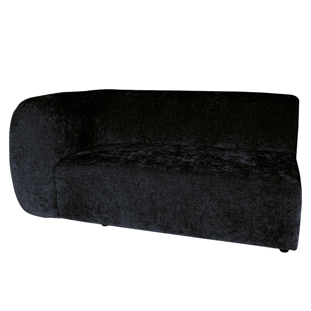 Lujo sofa anthracite fiore fabric 2 seaterarm left
