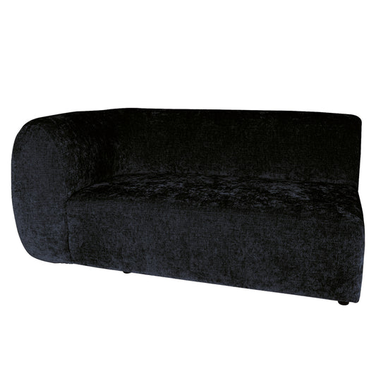 Lujo sofa anthracite fiore fabric 2 seaterarm left