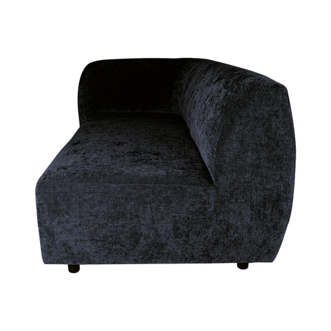 Lujo sofa anthracite fiore fabric 2 seaterarm left