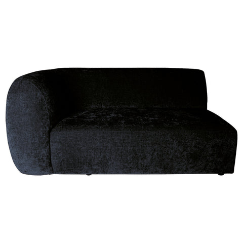 Lujo sofa anthracite fiore fabric 2 seaterarm left
