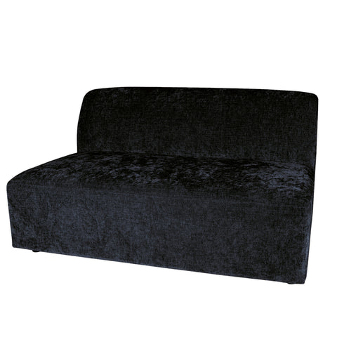 Lujo sofa anthracite fiore fabric 2 seater element