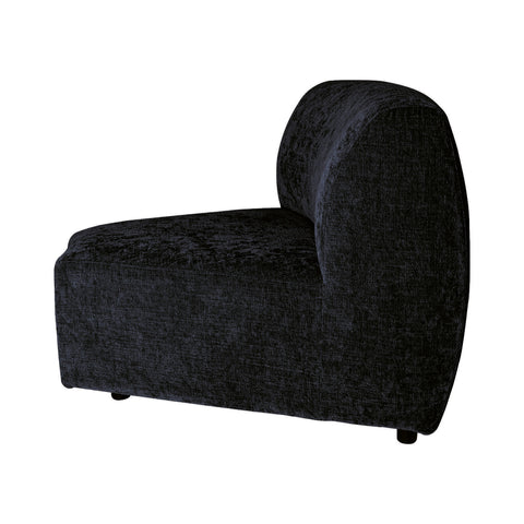 Lujo sofa anthracite fiore fabric corner piece